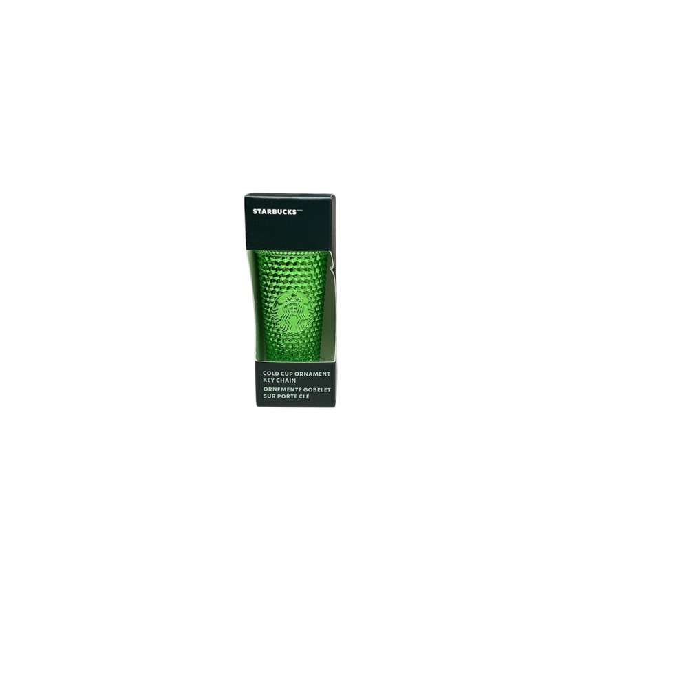 Starbucks 2023 GREEN Studded Cold‎ Cup Tumbler Keychain Ornament NEW
